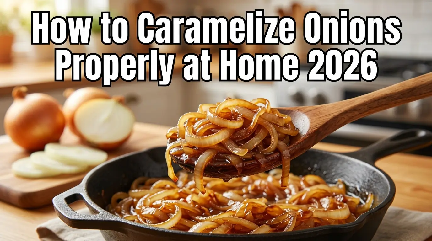 How to Caramelize Onions Properly at Home 2026
