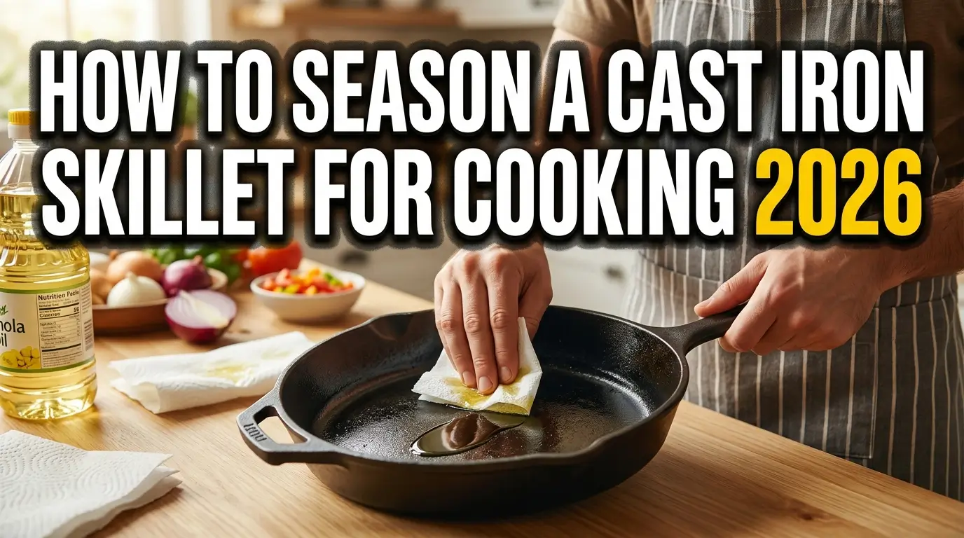 How to Season a Cast Iron Skillet for Cooking 2026